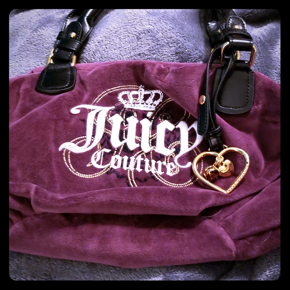 Like New Juicy Couture Purple Hobo Bag